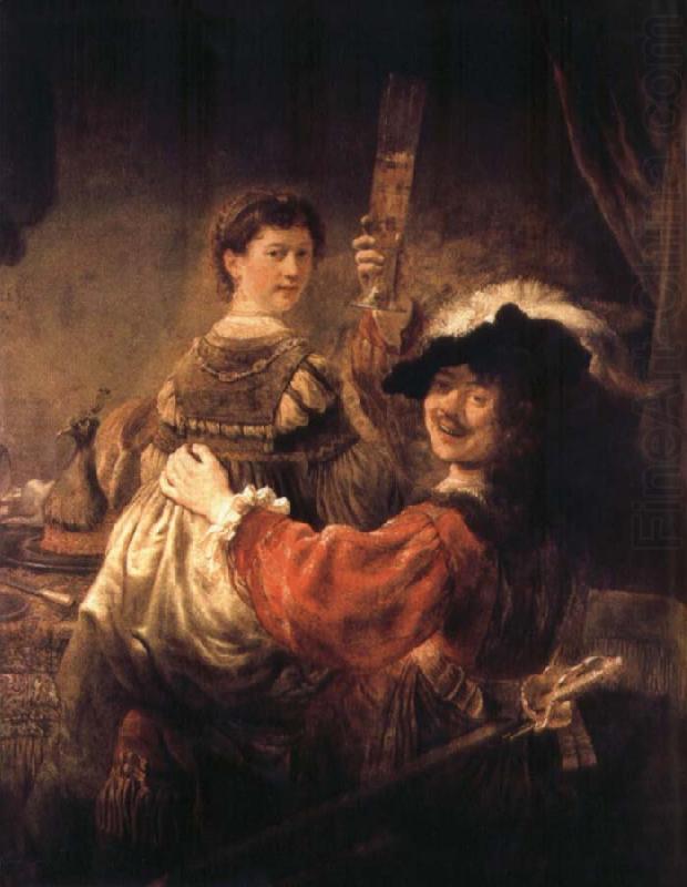 REMBRANDT Harmenszoon van Rijn Self-Portrait with Saskia china oil painting image